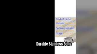 Болты из нержавеющей стали защитят ваши проекты
