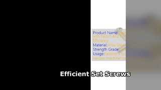 Эффективные установочные винты из нержавеющей стали с насечкой для стружки