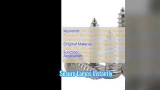 Закрепите лампы с помощью тамперных винтов Torx